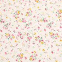 Bordado de tecidos para mulheres, bordado de flores impresso 9088 algodão para vestido