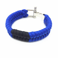Bracelet en alliage brésilien avec ceinture ajustable, 1 pièce, accessoire de survie en queue de poisson, tissage, collection 550, vente en gros