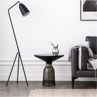 Meubles de salon de luxe maison moderne design de mode table basse cloche ronde en verre