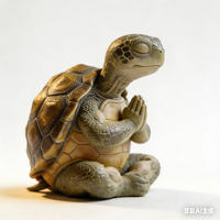 Maßgefertigte Größe Farbe Form Handgemachte Handbemalte Harz-Statue für Heim- und Bürodekoration Meeresschildkröten-Yoga-Figur
