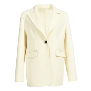 Double-side High Quality Cashmere Wool Coat Wholesale Women Fashion Cashmere <strong>Blazer</strong> - Product Image 1