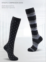 Chaussettes de compression sportives personnalisées en promotion – Absorption de la transpiration et respirabilité pour la récupération sportive et les varices