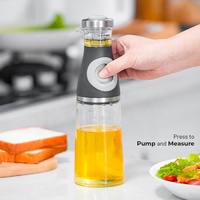 Prix raisonnable Cuisine Unique Verre Mesuré Huile D'olive et Vinaigre Distributeur Bouteille Verseur avec Bec pour la Cuisine