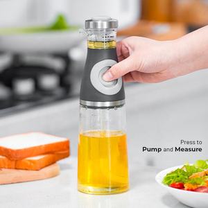 Angemessener Preis Küche Einzigartige gemessene Glas Olivenöl & Essig Spender Flasche Pourer mit Ausguss zum Kochen - Product Image 3