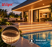 Garansi 5 Tahun IP65 Tahan Air Strip LED Baris Ganda 7x17mm 40m 180 LED/m 3000K 4000K 6500K Dapat Dipotong Pencahayaan Komersial