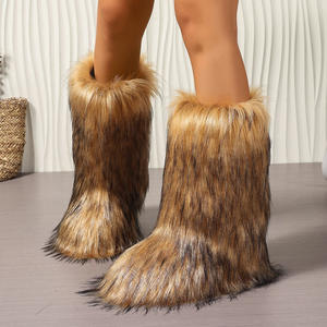 Nuevo Estilo 2026, Botas de Invierno para Mujer, Térmicas, Antideslizantes, Transpirables, con Parte Superior de Cuero Artificial, Suela Gruesa, Estampado de Leopardo, Cómodas - Product Image 2