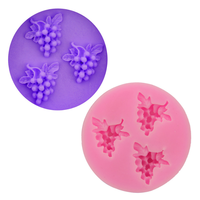 Moule à gâteau en silicone écologique 3D en forme de pamplemousse, souple et lavable, taille 5,6 cm