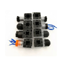 Bobine de solénoïde étanche 12V 24V CC 18mm 11mm 9.4mm MPM DIN 43650 Forme A Forme B Forme C Femelle avec LED