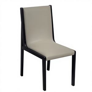 Silla Moderna para el Hogar con Patas de Madera y Cuero Sintético para Comedor, Oficina, Hotel o Cafetería de <span class=keywords><strong>CASA</strong></span> <span class=keywords><strong>CARLOS</strong></span> - Product Image 1