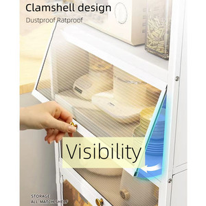 Stofdicht Kast Organisator Plank-Draad Rack Opknoping Metalen Opslag Plank Manden Voor Keuken, Pantry, Badkamer, wit & Zwart - Product Image 2