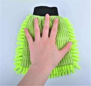 Gant de nettoyage automobile premium en chenille, un côté en tissu maillé, l'autre côté anti-rayures - Product Image 6