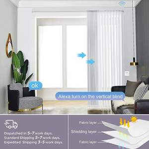 Persianas Verticales Integradas Económicas 2023 <span class=keywords><strong>para</strong></span> Ventanas Francesas, Control Manual/Automático, Ecológicas, <span class=keywords><strong>Precio</strong></span> de Fábrica, Opacas - Product Image 4