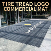 Tapis de sol en textilène PET écologique antidérapant, sur mesure, pour entrée de bureau, hall, ascenseur, porte