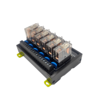Module de relais DPDT multicanal personnalisé ODM/OEM 16A 24V, carte d'interface PLC, entrée PNP/NPN G2R-1-E OEM pour contrôle industriel