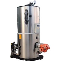 LHS Generator uap vertikal tekanan rendah otomatis, Ketel tabung api industri 0.3-2t/jam untuk pabrik restoran hotel