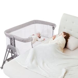 Berceaux multifonctions pour nouveaux-nés Berceaux pliables pour bébés Cosleeper Playard avec grand sac de rangement <span class=keywords><strong>Lit</strong></span> bébé - Product Image 1