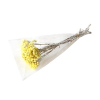 Bunga Kering Helichrysum Imperial Chrysanthemum Kuning 100g/Paket Langsung dari Pabrik, Buket untuk Acara Natal