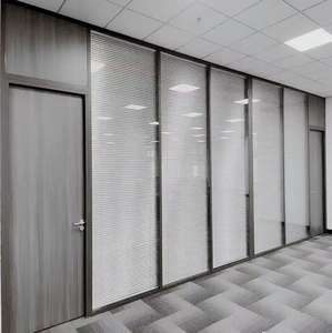 Insonorisé multifonctionnel bureau salle de réunion cloison en verre pliable coulissant en alliage d'aluminium cadre cloison en verre - Product Image 6