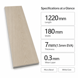 Pavimento SPC Senza Formaldeide Effetto Legno a Incastro Impermeabile Ecologico Antiscivolo a Doghe Larghe per Interni Orientato alla Salute - Product Image 2