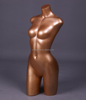 Mannequin de torse féminin de luxe en plastique pour le haut du corps avec présentoirs gonflables en tissu et en tête