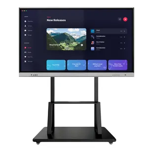 65 75 85 86 98 100 inç akıllı TV 4k ultra hd LED aydınlatmalı dokunmatik ekran akıllı tahta interaktif beyaz tahta - Product Image 1