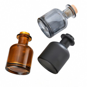 Factory Wholesale New Coming Glass <b>Reed</b> <b>Diffuser</b> <b>Bottle</b> with Lid Aromatherapy <b>Bottle</b> for Home Decoration - Product Image 6