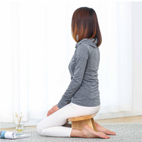Banc de méditation de yoga pliant tabouret à genoux en bois chaise à genoux de méditation zen