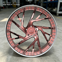 Nouvelles jantes en alliage d'aluminium forgé concaves personnalisées LEAD de 18 à 24 pouces, revêtement poudré, 2/3 pièces, 5x112 5x114.3 5x120, pour voitures de luxe