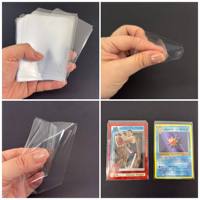 Protège-cartes Premium PKM avec coins crantés, 100 pochettes transparentes souples pour cartes de jeu standard 2,5''x3,5''