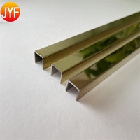 Bandes incrustation en laiton et acier inoxydable, miroir en U, prix d'usine, H4015