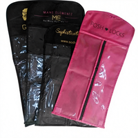 Conception d'emballage pour extensions de cheveux, boîte d'emballage pour cheveux vierges, emballage pour tissage de cheveux, tissu non tissé, marque ZR