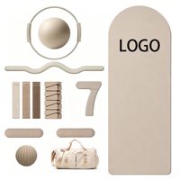 Kit de Pilates : Tapis de Yoga, Ensemble d'haltères, Accessoires de Pilates, Bracelets de cheville et de poignet personnalisés, Barre de musculation, Anneau de résistance en silicone