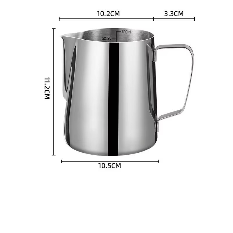 silver color sharp spout 600ml