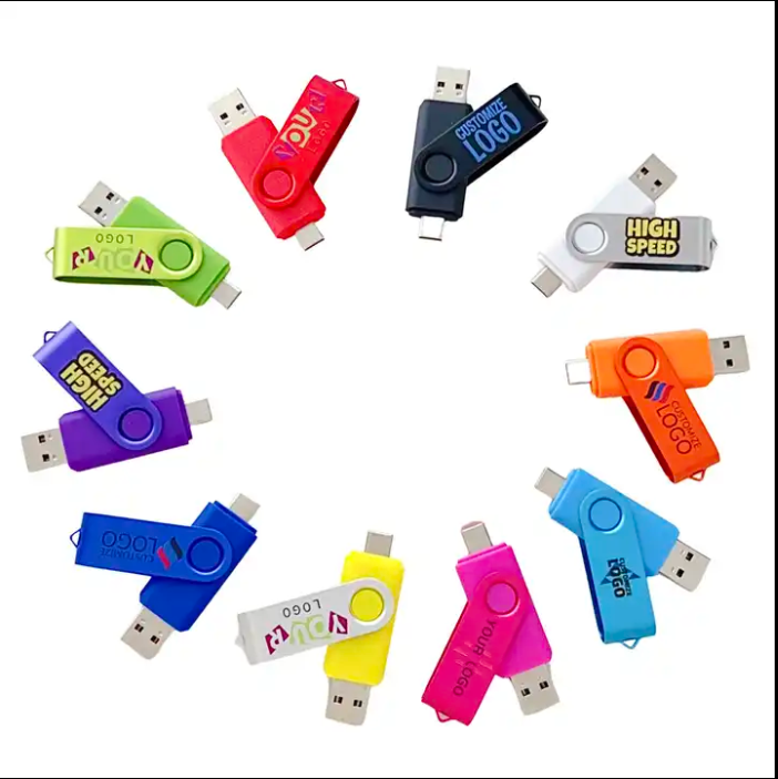 The multi color Swivel 4gb 8gb 16gb USB C usb Stick 32gb 64gb Pendrive Usb 2.0 phone flash drive Disk