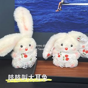 Lindo Peluche <span class=keywords><strong>de</strong></span> Conejo con Orejas Largas y Peludas que Canta, como Colgante para Llavero, para Compra al por Mayor - Product Image 4
