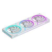 Refroidisseur liquide pour boîtier PC panoramique LOVINGCOOL FL-360 avec double effet lumineux intégré, ventilateur ARGB 120 mm à rotation avant-arrière, échantillon disponible