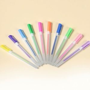 Stylos gel en plastique à encre colorée néon, pastel, métallique et pailletée, grande capacité 2,5 g, non toxiques, écologiques, ensemble pour le bureau, l'école et l'art - Product Image 4