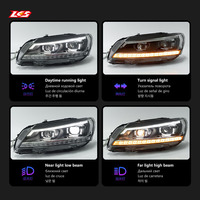 Nouveaux phares de voiture LKS 6000K 8000 Lumens pour VW B7, lentille de projecteur de phare 2011-2015, signal dynamique LED DRL automobile