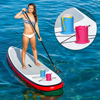 Porte-gobelet universel pour planche à pagaie et kayak, multifonctionnel, anti-renversement, en caoutchouc souple TPE, pour le surf, la pêche en plein air