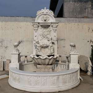 Usine populaire fournie Europe Style extérieur Antique marbre pierre tête <span class=keywords><strong>de</strong></span> Lion <span class=keywords><strong>fontaine</strong></span> <span class=keywords><strong>murale</strong></span> pour la décoration extérieure - Product Image 6