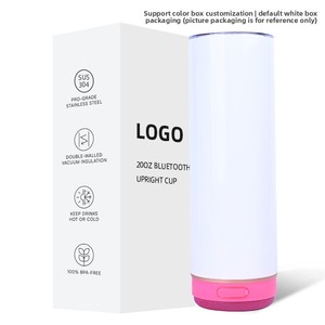 Taza con Altavoz Bluetooth de Acero Inoxidable 304 de 20 oz, Directo de Fábrica, Personalizable por Sublimación, Ecológica, Duradera, Aislada al Vacío, para Regalos - Product Image 4