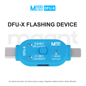 เครื่องมือแฟลช MaAnt DFU-<span class=keywords><strong>X</strong></span> <span class=keywords><strong>แบ</strong></span>บคลิกเดียว ไม่ต้องปิดเครื่อง ฟื้นฟู DFU <span class=keywords><strong>ต</strong></span>รวจจับอั<span class=keywords><strong>ต</strong></span>โนมั<span class=keywords><strong>ต</strong></span>ิ เครื่องทดสอบบู<span class=keywords><strong>ต</strong></span>โหลดเดอร์<span class=keywords><strong>แบ</strong></span>บสองพอร์<span class=keywords><strong>ต</strong></span> สำหรับ <span class=keywords><strong>iPhone</strong></span> และ Samsung - Product Image 2