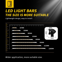 Lampu LED OffRoad 12V 24V, lampu tembak/lampu kerja untuk mobil 4x4 truk ATV SUV perahu lada a-led baris ganda