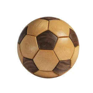 Puzzle 3d en bois massif pour adulte, jouet, casse-tête artisanal, boule q, stimule le cerveau, le Football, pour l'ameublement de maison, décoration, vente en gros,