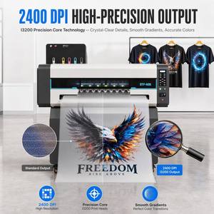 Impresora DTF Comercial de 6 Cabezales I3200 de 60cm A1, 8 Colores CMYK, Blanco Dual con Secador Agitador para Camisetas, Sudaderas y Lonas - Product Image 5
