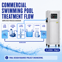 100g Kommerzieller Sauerstoffgenerator PLC Ozongenerator für Schwimmbad-Wasseraufbereitung Desinfektions- und Sanitär-System