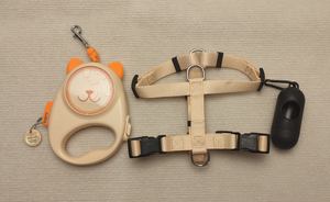 MOQ 1個から 工場価格 人気の高級パーソナライズ 犬用ハーネス リード うんち袋セット - Product Image 6