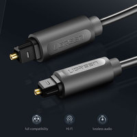 Câble UGREEN Toslink SPDIF Fibre Optique Audio Mâle vers Mâle 1,5M - 70891