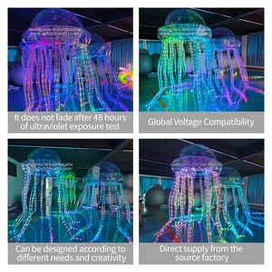 Medusas inflables iluminadas de PVC a gran escala personalizadas para anuncios y eventos de fiestas al aire libre con temática oceánica - Product Image 2