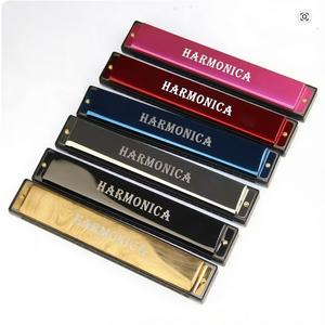 Armónica Diatónica de 24 Orificios en Clave de C, Cuerpo de Aluminio con Acabado Pulido, Instrumento Musical para Principiantes y Profesionales - Product Image 1